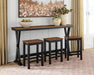 Wildenauer Counter Height Dining Table and 3 Barstools Set - Dow Furniture (ME)