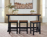 Wildenauer Counter Height Dining Table and 3 Barstools Set - Dow Furniture (ME)