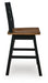 Wildenauer Counter Height Swivel Barstool - Dow Furniture (ME)