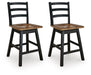 Wildenauer Counter Height Swivel Barstool - Dow Furniture (ME)