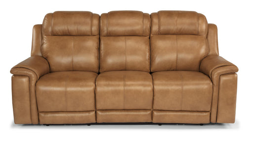 Flexsteel Latitudes Kingsley Leather Power Reclining Sofa w/Power Headrests image