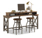 Flexsteel Carpenter Work Console in Rustic Brown - Dow Furniture (ME)