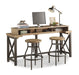 Flexsteel Carpenter Work Console in Rustic Gray - Dow Furniture (ME)