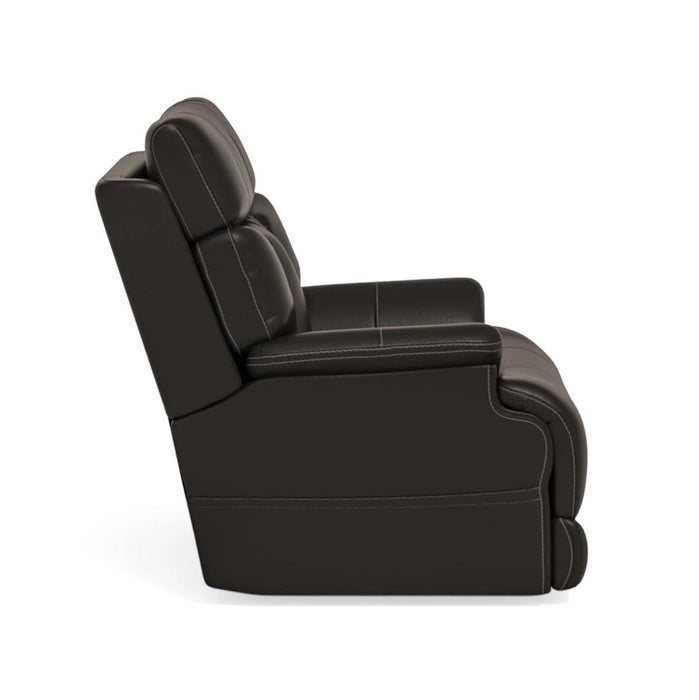 Flexsteel Clive Power Recliner with Power Headrest and Lumbar - Dow Furniture (ME)