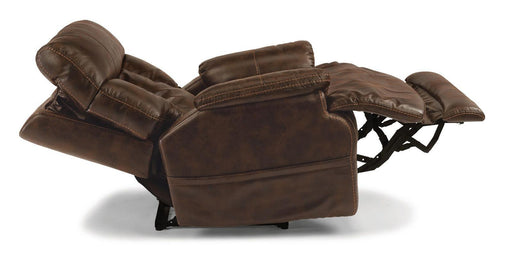 Flexsteel Clive Power Recliner with Power Headrest and Lumbar - Dow Furniture (ME)