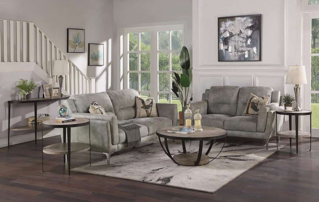 Flexsteel Compass Sofa Table in Gray/Black - Dow Furniture (ME)