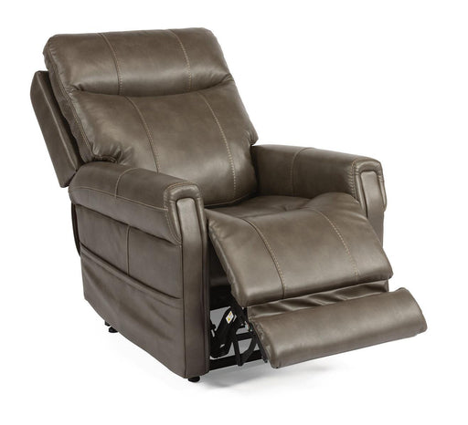 Flexsteel Jenkins Power Lift Recliner with Power Headrest and Lumbar - Dow Furniture (ME)