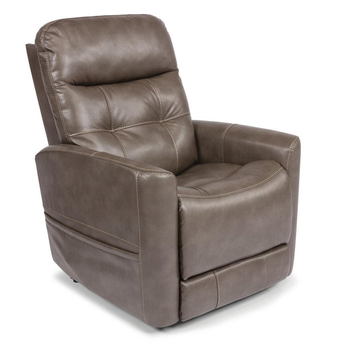 Flexsteel Kenner Power Lift Recliner with Power Headrest and Lumbar - Dow Furniture (ME)