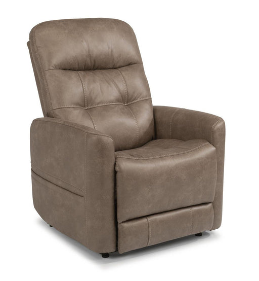 Flexsteel Kenner Power Lift Recliner with Power Headrest and Lumbar - Dow Furniture (ME)