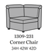 Flexsteel Latitudes Astra Leather Corner Chair - Dow Furniture (ME)
