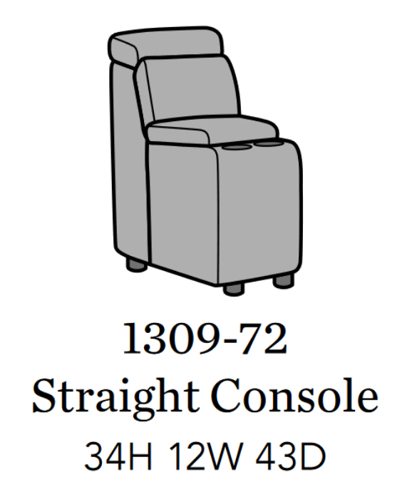 Flexsteel Latitudes Astra Leather Straight Console - Dow Furniture (ME)