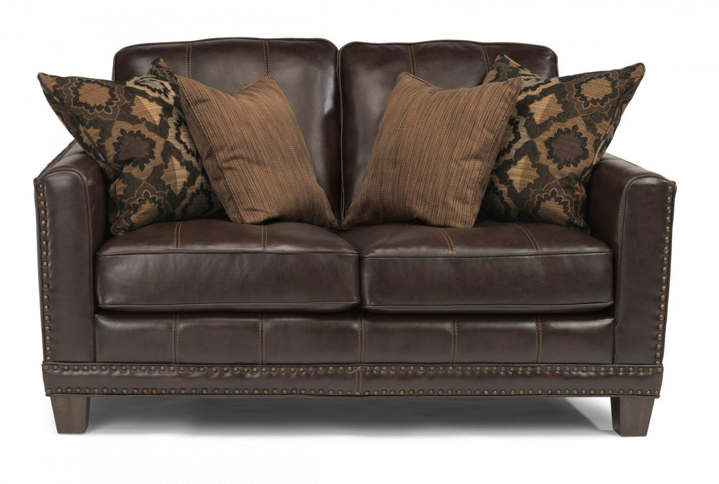 Flexsteel Latitudes Port Royal Leather Loveseat image