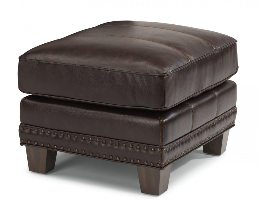 Flexsteel Latitudes Port Royal Leather Ottoman image