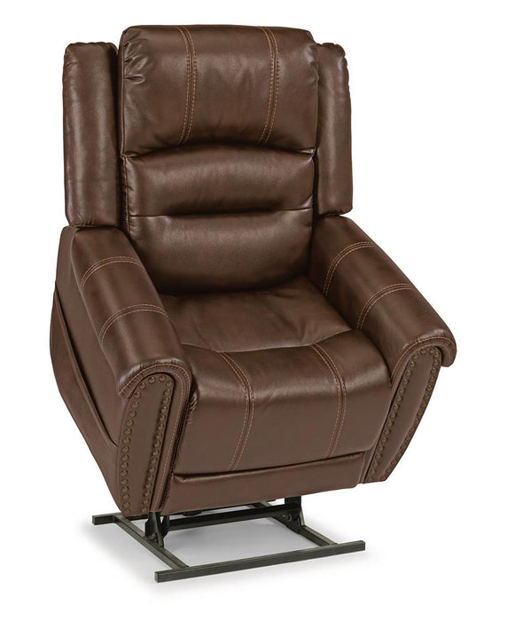 Flexsteel Oscar Power Lift Recliner with Power Headrest and Lumbar