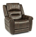 Flexsteel Oscar Power Recliner with Power Headrest and Lumbar - Dow Furniture (ME)