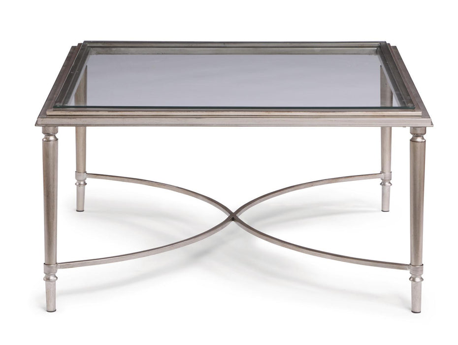 Flexsteel Piper Square Coffee Table in Gray