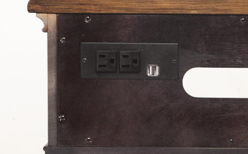 Flexsteel Plymouth Entertainment Base in Two-Tone - Dow Furniture (ME)