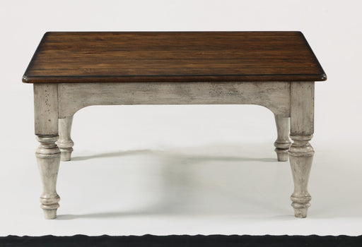Flexsteel Plymouth Square Cocktail Table in Two-Tone - Dow Furniture (ME)