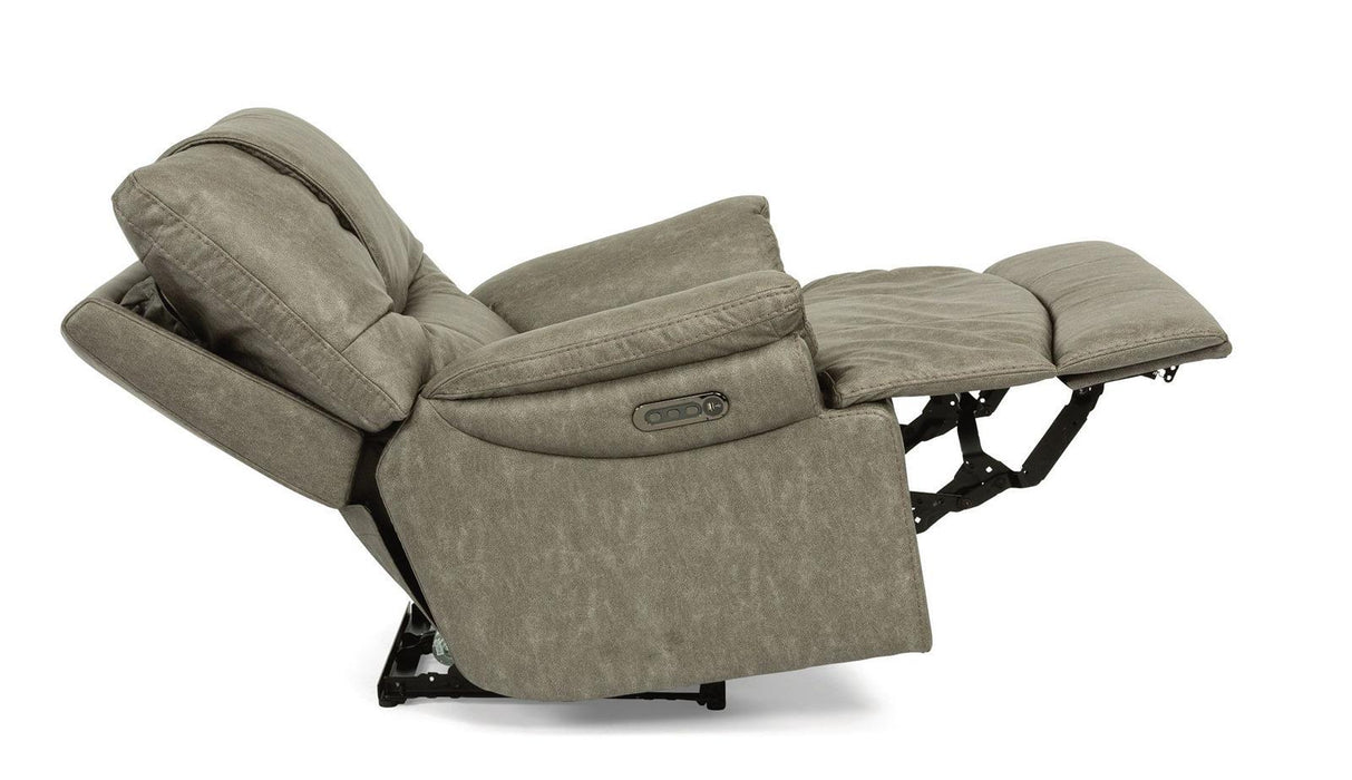 Flexsteel Willis Power Recliner with Power Headrest and Lumbar