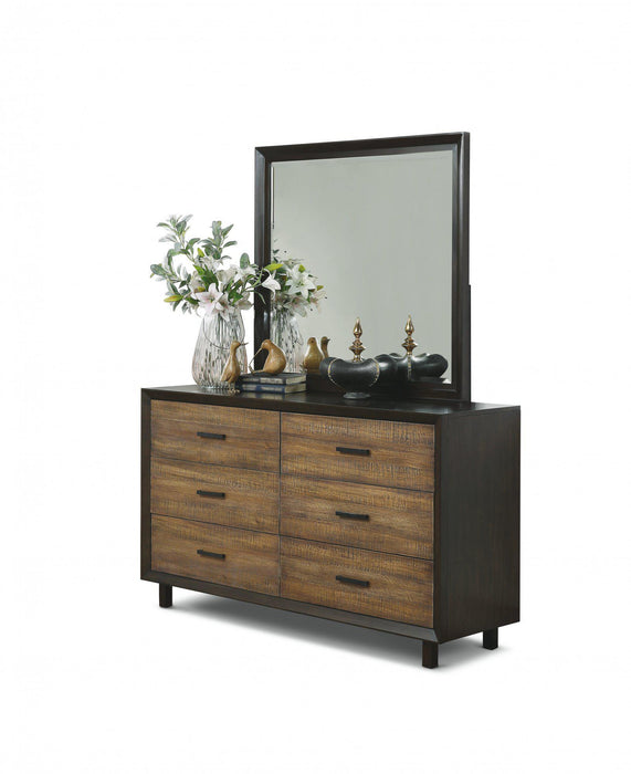 Flexsteel Wynwood Alpine Mirror in Walnut - Dow Furniture (ME)