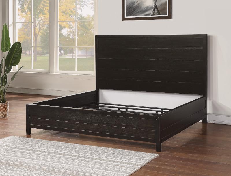 Flexsteel Wynwood Cologne Queen Panel Bed in Dark Brown - Dow Furniture (ME)