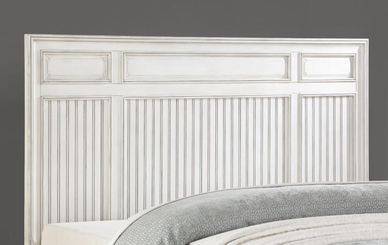 Flexsteel Wynwood Harmony King Panel Bed in White Wood - Dow Furniture (ME)