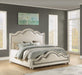 Flexsteel Wynwood Harmony Queen Upholstered Panel Bed in White Wood - Dow Furniture (ME)