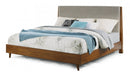 Flexsteel Wynwood Ludwig Upholstered Full Platform Bed in Medium Brown - Dow Furniture (ME)