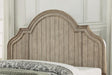 Flexsteel Wynwood Plymouth Queen Panel Bed in Whitewash Wood - Dow Furniture (ME)
