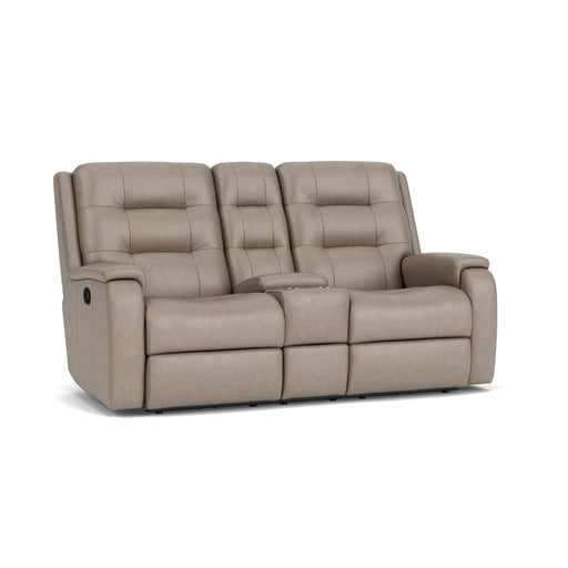 Arlo 3810-601 Reclining Loveseat with Console - Dow Furniture (ME)