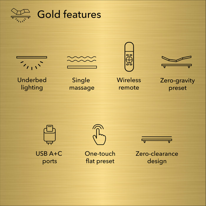 Baselogic™ Gold Adjustable Base