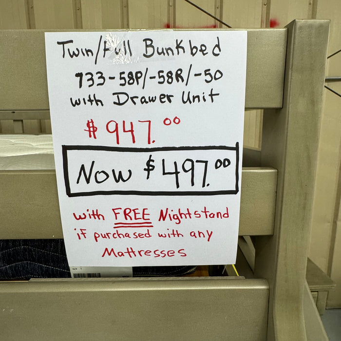 Twin Over Full Bunk Bed by Ashley Furniture - Dow Furniture (ME)