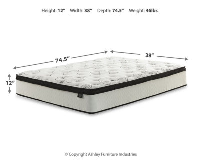 Chime 12 Inch Hybrid Mattress in a Box - Dow Furniture (ME)