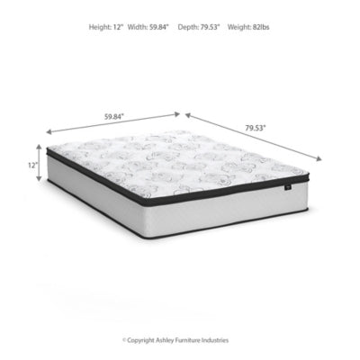 Chime 12 Inch Hybrid Mattress in a Box - Dow Furniture (ME)