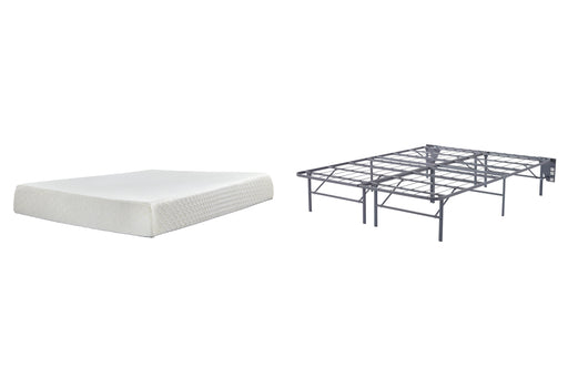 10 Inch Chime Memory Foam Mattress Set - Dow Furniture (ME)