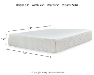 Chime 12 Inch Memory Foam Mattress in a Box - Dow Furniture (ME)
