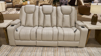 Elevate Edges Reclining Sofa with Drop Down Table - Dow Furniture (ME)
