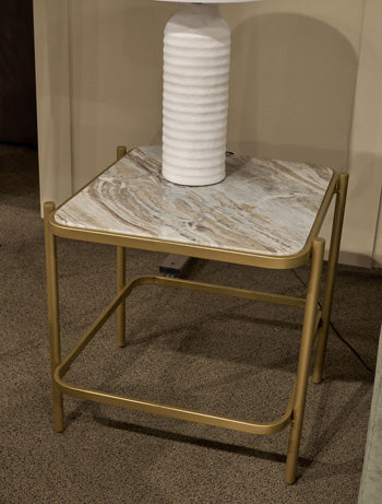 Manor Stone End Table - Dow Furniture (ME)