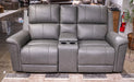Bleckley Power Reclining Loveseat with Console - Dow Furniture (ME)