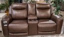 Gravier Power Reclining Loveseat with Console - Dow Furniture (ME)