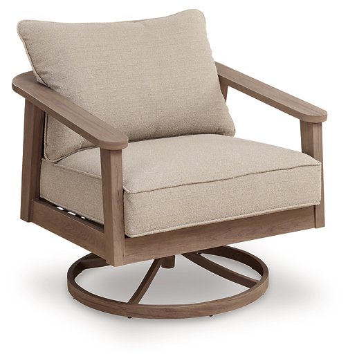 Harmony Headlands Outdoor Swivel Lounge with Cushion - Dow Furniture (ME)