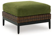 Horizon Hall Outdoor Ottoman with Cushion - Dow Furniture (ME)