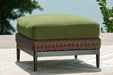 Horizon Hall Outdoor Ottoman with Cushion - Dow Furniture (ME)