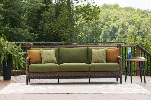 Horizon Hall Outdoor Sofa with Cushion - Dow Furniture (ME)