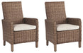Beachcroft Outdoor Arm Chair with Cushion (Set of 2) - Dow Furniture (ME)