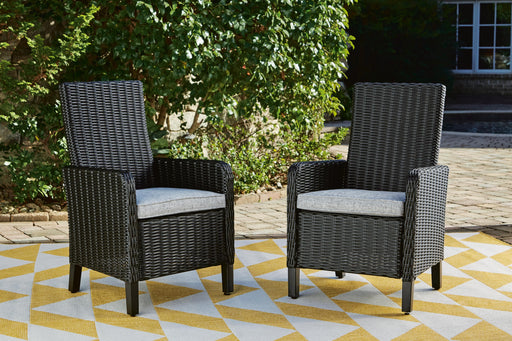 Beachcroft Outdoor Arm Chair with Cushion (Set of 2) - Dow Furniture (ME)