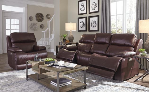 Palliser Furniture Kenaston Power Sofa Recliner w/ Power Headrest