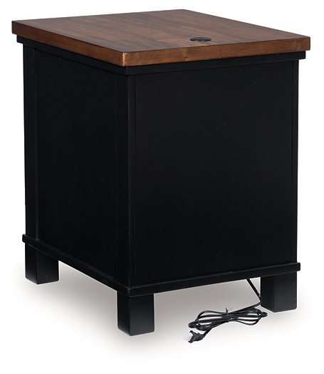 Wildenauer Chairside End Table - Dow Furniture (ME)