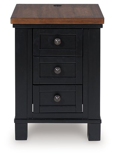 Wildenauer Chairside End Table - Dow Furniture (ME)