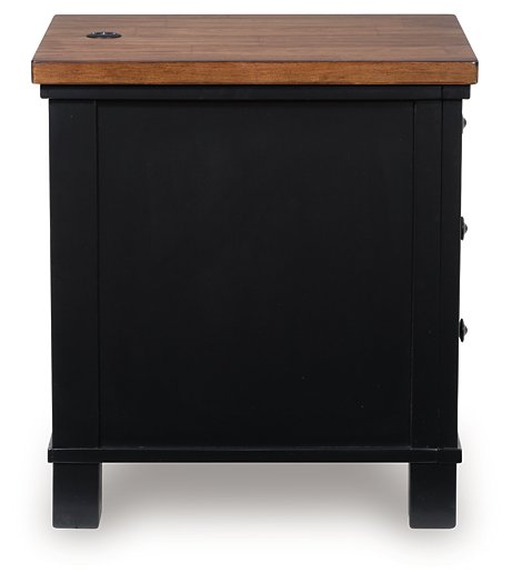 Wildenauer Chairside End Table - Dow Furniture (ME)